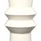 3ft. Cream Metal Tall Art Deco Fluted Floor Vase